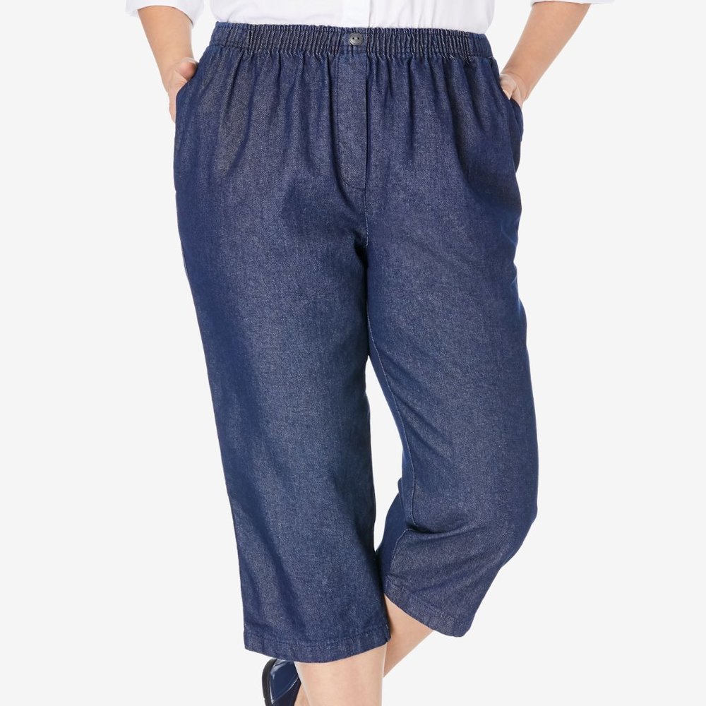 NWOT Cotton Denim Capri 14